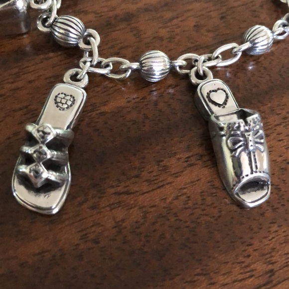NWT Brighton retired “I Love Shoes” Charm Bracelet - Picture 2 of 12